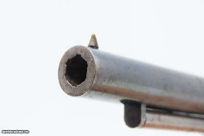 VERY RARE Engraved Antique JAMES WARNER .28 Cal. Percussion Pocket Revolver 1860s Pocket Pistol; 1 of less than 1,000 Made - Image 9 of 17