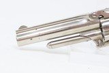 Antique SMITH & WESSON Number 1-1/2 2nd Issue .32 Cal. “NEW MODEL” Revolver Nickel Plated WILD WEST S&W Spur Trigger - 5 of 16