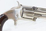 Antique SMITH & WESSON Number 1-1/2 2nd Issue .32 Cal. “NEW MODEL” Revolver Nickel Plated WILD WEST S&W Spur Trigger - 15 of 16