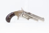 Antique SMITH & WESSON Number 1-1/2 2nd Issue .32 Cal. “NEW MODEL” Revolver Nickel Plated WILD WEST S&W Spur Trigger - 13 of 16