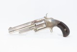 Antique SMITH & WESSON Number 1-1/2 2nd Issue .32 Cal. “NEW MODEL” Revolver Nickel Plated WILD WEST S&W Spur Trigger - 2 of 16