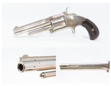 Antique SMITH & WESSON Number 1-1/2 2nd Issue .32 Cal. “NEW MODEL” Revolver Nickel Plated WILD WEST S&W Spur Trigger - 1 of 16