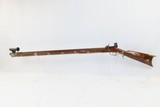 HARRLY SLOAN Full-Stock LONG RIFLE .40 Cal with Golcher Lock, TARGET SIGHTS Striped Maple Full-Length Stock with German Silver Patchbox - 14 of 17