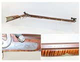 HARRLY SLOAN Full-Stock LONG RIFLE .40 Cal with Golcher Lock, TARGET SIGHTS Striped Maple Full-Length Stock with German Silver Patchbox - 1 of 17