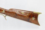 HARRLY SLOAN Full-Stock LONG RIFLE .40 Cal with Golcher Lock, TARGET SIGHTS Striped Maple Full-Length Stock with German Silver Patchbox - 15 of 17