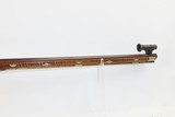 HARRLY SLOAN Full-Stock LONG RIFLE .40 Cal with Golcher Lock, TARGET SIGHTS Striped Maple Full-Length Stock with German Silver Patchbox - 5 of 17