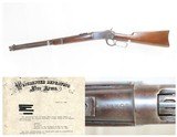 Lettered WINCHESTER Model 1892 .38-40 WCF Saddle Ring Carbine C&R Lever
Classic Lever Action Made in 1904 w/FACTORY LETTER - 1 of 21