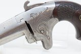 CASED Antique COLT 2nd Model .41 Cal. Rimfire SINGLE SHOT Deringer ENGRAVED c1880 With SCROLL ENGRAVING from the FACTORY - 8 of 20
