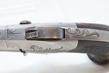 CASED Antique COLT 2nd Model .41 Cal. Rimfire SINGLE SHOT Deringer ENGRAVED c1880 With SCROLL ENGRAVING from the FACTORY - 11 of 20