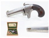 CASED Antique COLT 2nd Model .41 Cal. Rimfire SINGLE SHOT Deringer ENGRAVED c1880 With SCROLL ENGRAVING from the FACTORY - 1 of 20