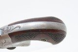 CASED Antique COLT 2nd Model .41 Cal. Rimfire SINGLE SHOT Deringer ENGRAVED c1880 With SCROLL ENGRAVING from the FACTORY - 10 of 20