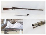 CIVIL WAR PRUSSIAN Antique POTSDAM Model 1809 Percussion Conversion MusketMade Circa 1820 at the Armory at Potsdam w/BAYONET