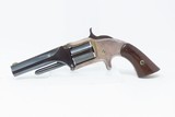 Antique SMITH & WESSON No. 1 1/2 First Issue .32 Caliber Rimfire REVOLVER
“WILD WEST” Spur Trigger with BLUE/SILVER Finish - 2 of 16