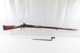 Antique US SPRINGFIELD ARMORY Model 1816 Percussion CONE Conversion Musket
Converted Flintlock to Percussion Musket w/BAYONET - 2 of 24