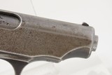 Post-WW I Deutsche Werke ORTGIES 6.35x16mm Hammerless SEMI-AUTO Pistol C&R
Type Pistol Given to EVA BRAUN by the Führer - 19 of 19