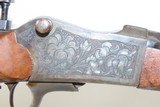 Engraved GERMAN Proofed 8mm Cal. SINGLE SHOT Rifle with TARGET SIGHTS C&R
Great Rifle for TARGET SHOOTING or Hunting Game - 13 of 19