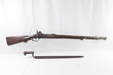 Antique AUSTRIAN ENGINEER’S Model 1842 Percussion Converted RIFLE CIVIL WAR 1845 Dated, Short Rifle-Musket - 2 of 18