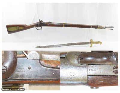 COLT ALTERATION Antique US ROBBINS & LAWRENCE Model 1841 MISSISSIPPI Rifle
Rifle-Musket with SABER BAYONET & 500 yd Sight