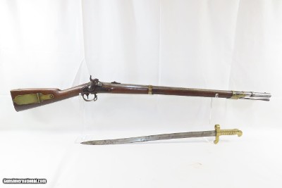 COLT ALTERATION Antique US ROBBINS & LAWRENCE Model 1841 MISSISSIPPI RifleRifle-Musket with SABER BAYONET & 500 yd Sight - Image 16 of 20