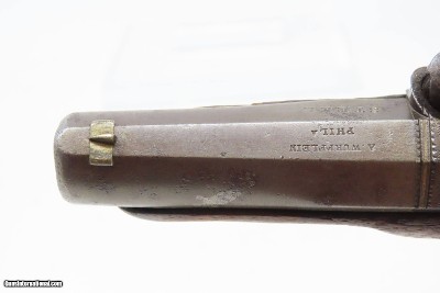 NEW ORLEANS Thomas Guion Antique WURFFLEIN Phil Deringer Pistol .45 Caliber Marked “T.F. GUION, N.O.” Civil War era Southern Gun - Image 11 of 18