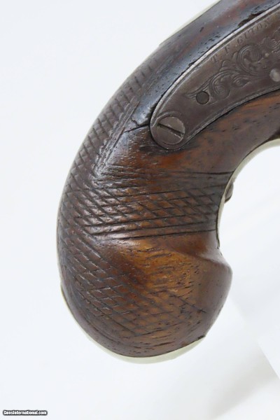 NEW ORLEANS Thomas Guion Antique WURFFLEIN Phil Deringer Pistol .45 Caliber Marked “T.F. GUION, N.O.” Civil War era Southern Gun - Image 3 of 18