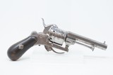 PARIS Retailer CASED EUGENE LEFAUCHEUX PINFIRE Revolver Antique French 7.65 FERDINAND CLAUDIN Folding Trigger DOUBLE ACTION - 19 of 22