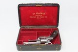 PARIS Retailer CASED EUGENE LEFAUCHEUX PINFIRE Revolver Antique French 7.65 FERDINAND CLAUDIN Folding Trigger DOUBLE ACTION - 2 of 22