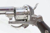 PARIS Retailer CASED EUGENE LEFAUCHEUX PINFIRE Revolver Antique French 7.65 FERDINAND CLAUDIN Folding Trigger DOUBLE ACTION - 7 of 22