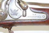 CIVIL WAR Antique US SPRINGFIELD ARMORY Model 1855 .58 Caliber Rifle-MUSKET MAYNARD Tape Primed Musket with U.S. BAYONET - 7 of 21