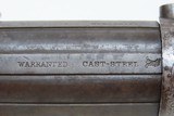 SCARCE Antique STOCKING & Co. .31 Cal. Percussion PEPPERBOX Pocket Pistol
ENGRAVED Pre-CIVIL WAR Era 6-Shot Pepperbox - 7 of 20