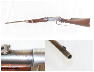 1910 WINCHESTER Model 1894 Lever Action .38-55 WCF C&R Saddle Ring CARBINE
1/2 Mag Repeater Made in 1910 in New Haven, Connecticut
