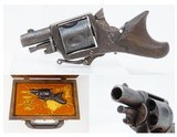 UNIQUE Cased BELGIAN PROOFED Folding Trigger .30 CF SNUB NOSE Revolver C&REuropean DOUBLE ACTION Conceal & Carry Sidearm - 1 of 24