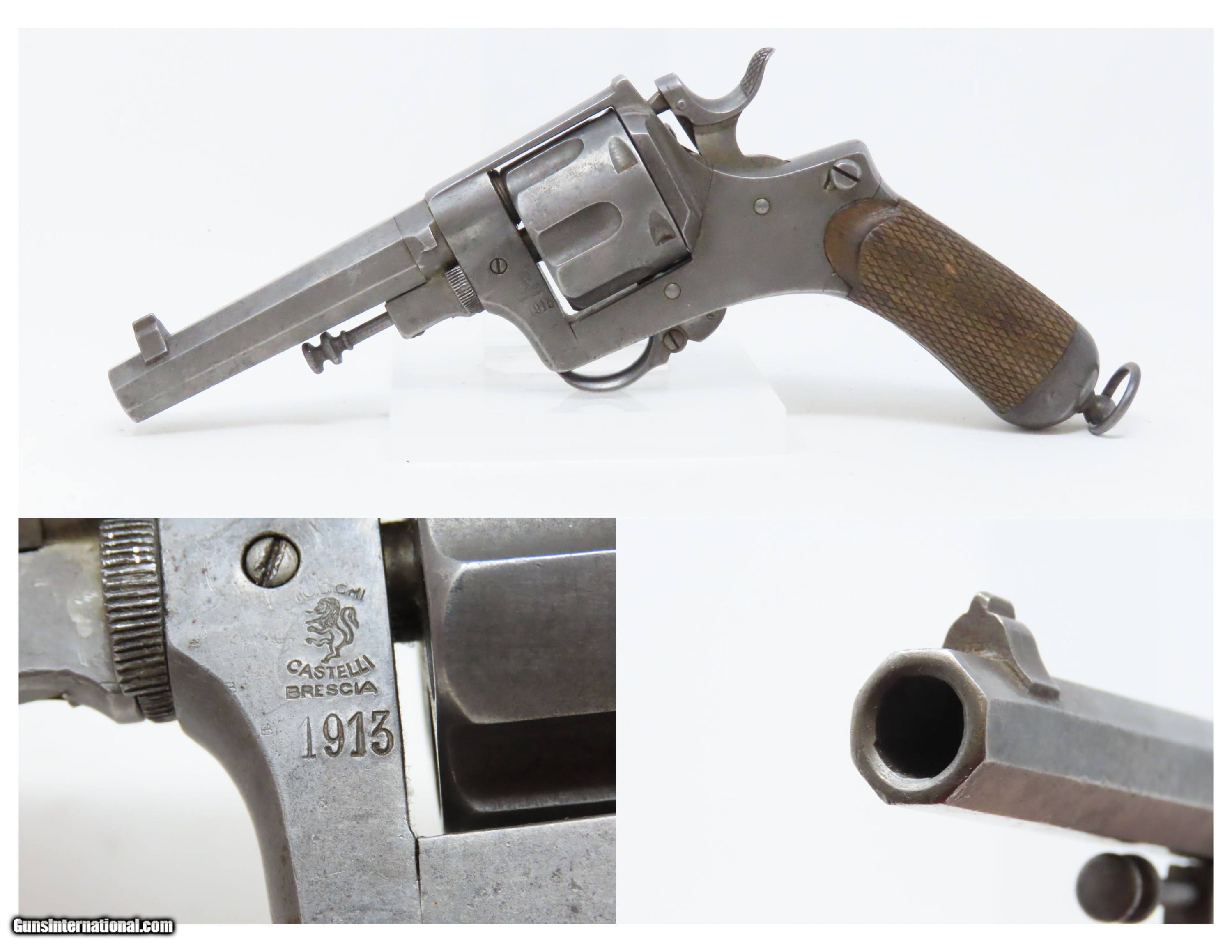 Italian BODEO Model 1889 Folding Trigger 10.4mm “SOLDIER’S” Revolver C ...