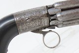 BELGIAN Antique MARIETTE PATENT Underhammer RING Trigger Perc. PEPPERBOX
LEIGE PROOFED 1850s Revolving Self Defense Pistol - 18 of 19