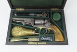 Belgian COLT BREVETE Antique “BROOKLYN BRIDGE” M1849 POCKET Revolver CopyCASED Percussion EUROPEAN SIX-SHOOTER w/ACCESSORIES - 3 of 23