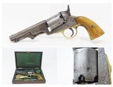 Belgian COLT BREVETE Antique “BROOKLYN BRIDGE” M1849 POCKET Revolver CopyCASED Percussion EUROPEAN SIX-SHOOTER w/ACCESSORIES - 1 of 23