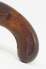 SPRING-BAYONET Flintlock COACH Pistol by GOODWIN & Co. ENGRAVED Antique .70 BRASS BARREL British PERCUSSION Pistol - 15 of 17