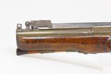 SPRING-BAYONET Flintlock COACH Pistol by GOODWIN & Co. ENGRAVED Antique .70 BRASS BARREL British PERCUSSION Pistol - 17 of 17