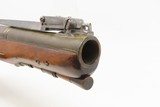 SPRING-BAYONET Flintlock COACH Pistol by GOODWIN & Co. ENGRAVED Antique .70 BRASS BARREL British PERCUSSION Pistol - 7 of 17