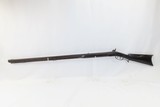 Antique MID-19th CENTURY Half-Stock .45 Cal. Percussion American LONG RIFLE Kentucky Style HUNTING/HOMESTEAD Long Rifle - 14 of 19