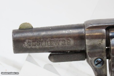 CASED London Proofed Antique COLT NEW LINE .38 Cal. ETCHED PANEL RevolverVERY NICE British Conceal & Carry Gun with ACCESSORIES - Image 9 of 22