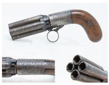 BELGIAN Antique MARIETTE PATENT Underhammer RING Trigger Perc. PEPPERBOX
LEIGE PROOFED 1850s Revolving Self Defense Pistol - 1 of 17