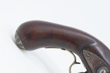 ENGRAVED Early 1800s EUROPEAN Antique FLINTLOCK .40 Caliber Pistol With INLAID Relined OTTOMAN BARREL - 3 of 16