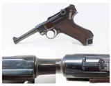 WORLD WAR I Dated DWM German LUGER P.08 9mm Semi-Automatic PISTOL C&RGREAT WAR Dated 1914 IMPERIAL GERMAN ARMY LUGER - 1 of 21