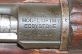 WORLD WAR I Era U.S. EDDYSTONE Model 1917 Bolt Action C&R MILITARY Rifle
FLAMING BOMB ORDNANCE Marked with SLING - 8 of 19