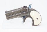CASED SET of REMINGTON Double DERINGER Pistols .41 C&R Pair Over/Under OU
BEAUTIFULLY ENGRAVED .41 Rimfire Pistols - 12 of 25