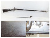 Antique NIPPES Model 1840
LARGE DRUM BOLSTER CONVERSION .69 Caliber Musket 1 of 5,100 NIPPES Model 1840s with SOCKET BAYONET - 1 of 22