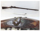 Antique SPRINGFIELD ARMORY Model 1842 Percussion .69 Cal. CIVIL WAR MusketSIGHTED Musket with SOCKET BAYONET - 1 of 22