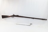 Antique SPRINGFIELD ARMORY Model 1842 Percussion .69 Cal. CIVIL WAR MusketSIGHTED Musket with SOCKET BAYONET - 2 of 22