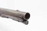 18th Century GERMANIC FLINTLOCK Belt Pistol 65 Caliber Antique Carved Stock GROTESQUE MASK POMMEL, BRASS HARDWARE - 6 of 16